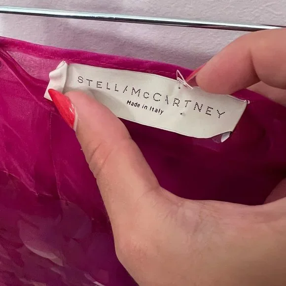 Stella McCartney Fuchsia Sparkles Huge Sequin Disco Mini Skirt, Size 42 - Picture 7 of 8